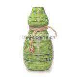 Green Bamboo Vase, Vietnamese Handmade Decoration, Hot Design 2016 thumbnail-1