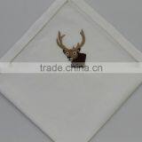 Luxurious 100% Cotton Embroidered Table Napkins With Hemstitch, Set of 6, Various Designs