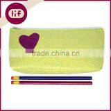 Novelty Glitter Pencil Bag, With Heart Glitter Pencil Bag, Shinning Pencil Bag thumbnail-1