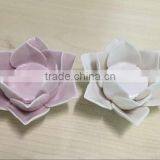 High Quality Ceramic Lotus Shape Candle Holder thumbnail-1