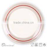 Cheap Colorful Stripe Ceramic Handpaited Dinner Plate and Dish