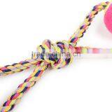 Pet Color Strands of Cotton Rope With Double Ball Eight Large Dog Figure 8 With Double Tennis Wholesale thumbnail-4