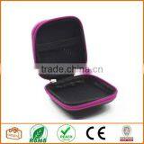 Square Shaped Carrying Hard Case Storage Bag for MP3/MP4 Bluetooth Earphone Earbuds With Mesh Pocket, Zipper Enclosure thumbnail-2