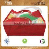 PP Laminated Jute Tote Bag With Padded Rope Handle With Three Color Front & Back Print thumbnail-3