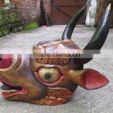 Dragon Mask Wall Hanging Decor Handmade in Nepal thumbnail-2