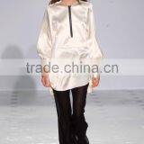 2016 Hot Sale Silk Satin Blouse Fashion Designs OEM Service thumbnail-5