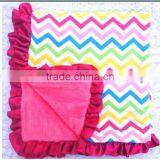 China Low Price High Quality Wholesale Cotton Soft Blanket With Satin Ruffle for Baby Warmer Cover thumbnail-4