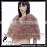 CX-B-87A Good Quality Ladies Custom Turkey Feather Shawl For Wedding Dress thumbnail-6
