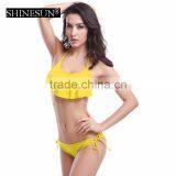 11 Colors Swimwear Bikini Petal Custom Swimwear With Chest Pad thumbnail-4