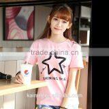 2017 OEM Anti-Wrinkle Unique Design Amazing Quality Hot-selling Best Choice Short Sleeve Casual T-shirt Manufacture TC(70/30) thumbnail-3