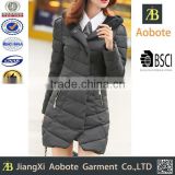 2015 Hot Selling Ladies Winter Light Collect Waist Padded Jacket