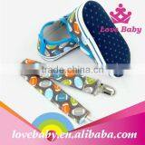 Footwear Chinese Walk Canvas Boy Soft Sole Baby Shoes Matching Infant Pacifier Clip thumbnail-6