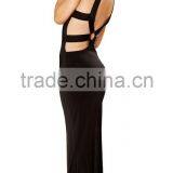 Elegant Floor Length Cut Out Latest Gown Designs Women Evening Gown thumbnail-3