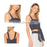 Camisole Backless Printed Dot Deep Blue Sold By PC thumbnail-3