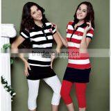2014 Women Polo Collar Yarn Dyed the Striped Pajama thumbnail-1