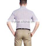 Stylish Men T-shirts Cheap Fancy Plaid Fabric t- Shirt for Men thumbnail-2