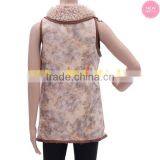 Stocked Extended Sizing Sherpa Leather Vest thumbnail-3