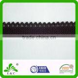 High Quality Black Color Fabric Elastic Band With Picot thumbnail-1