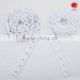 Customized Size Hook and Eye Tape, Hook and Eyes White Satin Ribbon Tape for Sewing Projuct thumbnail-5