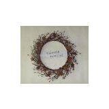 Artificial Wreath With Berries thumbnail-3