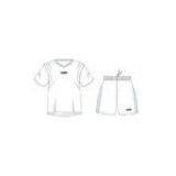 Customized White Football Uniforms Jerseys And Shorts With Personalized Team Name