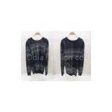 2014 Fashion Mens Wool Sweaters Scoop Neck Stripes Long Sleeve Pullover thumbnail-1