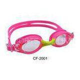 Pink Anti Fog Silicone Swimming Goggles for Kids , Competitive Swim Goggles thumbnail-1