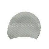OEM White Silicone Swimming Head Cap Swimming Hats for Long Hair