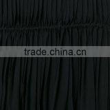 Custom Women 100% Silk Black Pleated Skirts,Fashion Summer Clothes Silk Pleated Skirts For Women thumbnail-6