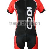 Sublimation printing quick dry moisture wicking short sleeve cycling jersey cycling short