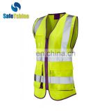 Hi vis quality reflective safety womens safety vest