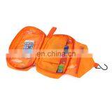Travel Company Customized Orange Promotional Nylon Hanging Toiletry Bag thumbnail-4