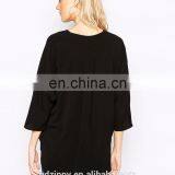 Wrap Front Woven Top Wholesale Blank Maternity T Shirts thumbnail-3