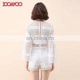 Trendy New Designs White Ladies Jumpsuit Crochet Playsuit Romper thumbnail-4