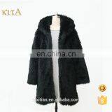 2016 Wholesale Ladies Warm Fake Fur Long Coat thumbnail-1