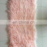 Wholesale Long Hairs Mongolian Lamb Fur Plate Real Tibetan Lamb Fur Plate thumbnail-6