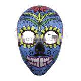 Purple EVA Mask Covered With Fabric With Flower for Halloween, Carnival and Party thumbnail-1