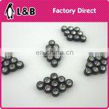 Wholesale 20L Black Plastic With Crystal Stone Lady Shirt Button thumbnail-5