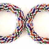 Tribal Bangles-Pearl Beaded Bangles-Fashion Wear Pearl Bracelet-Beach Wear Bangles-traditional Pearl Beaded Bangles thumbnail-6