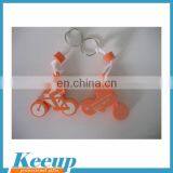 Cheap Custom bicycle Shape EVA Keychain