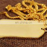 Hot Blank Dog Tag Wholesale Brass Gold Plating Thick High End Durable Metal Pet Dog Tags thumbnail-3