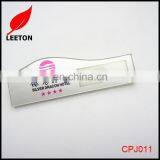 Custom Hotel Name Tag Holder With Pin thumbnail-2