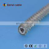 High flexible transparent sheath special cable 3 cores convert cable