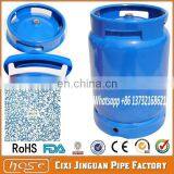 ORANGE BLUE COLOR PROPANE BUTANE GAS 10KG LPG GAS CYLINDER, EMPTY PORTABLE LPG GAS CYLINDER WITH BURNER FRAME FOR NIGERIA COOKER thumbnail-2