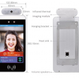 China Factory 8inch Thermal Imaging Face Recognition With Mask Temperature Scanner Infrared Human Body Temperature Measurement thumbnail-4
