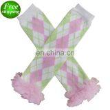 Toddler Chiffon Ruffle Knee Pads Leg Warmers Girls Boutique Lace Ruffle Leggings 118styles for Choose thumbnail-1