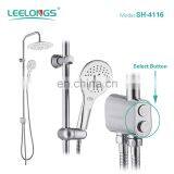 Wall Mount Select Button Rain Bathroom Shower Set System in Complete Set thumbnail-3