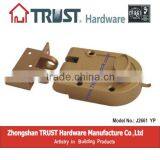J2661YP:TRUST Brass Cylinder Jimmy Proof Lock