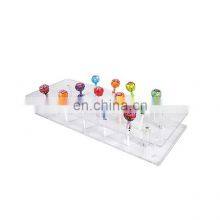 Desktop Glass Acrylic Cake Pop Stand/Plexiglass Sales Perspex Sweet Display Stand