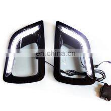 GELING 12V Black Gloss Cover Drl Led Daytime Running Light For NISSAN NAVARA NP300 2015 2016 2017 2018 thumbnail-5